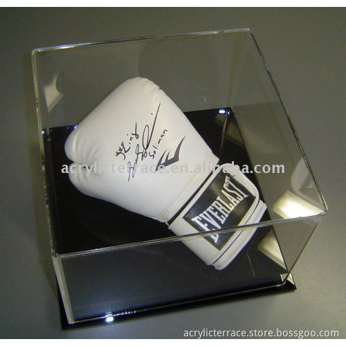 Clear Lucite Boxing Glove Display Case